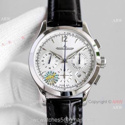 Swiss Copy Jaeger-LeCoultre Master Chronograph Watch Silver Dial 2020 New 1