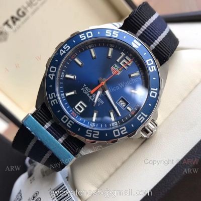 Copy TAG Heuer Formula 1 Swiss Quartz Watch Blue Dial Nylon Strap 1