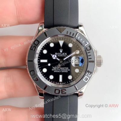 Yacht-Master Rolex Oysterflex Replica Watch with Clone ETA2836 1