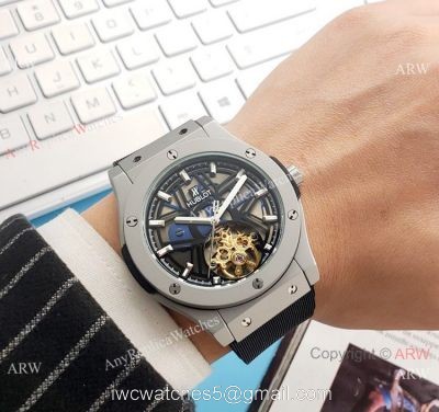 Copy Hublot Tourbillon Skeleton Big Bang Watches 43mm 1