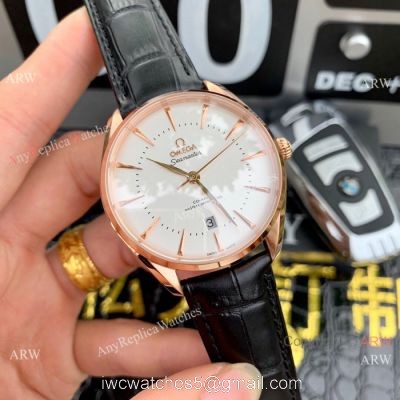 Swiss 8807 Omega Seamaster Edizione Venezia Replica Watches Rose Gold 1