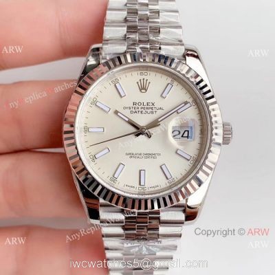 Replica Rolex Datejust II Swiss 2824 White Dial Watch AR Factory 1