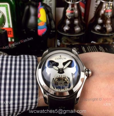 Corum Bubble Skull Stainless Steel Watch Best Replica Corum Watches 1