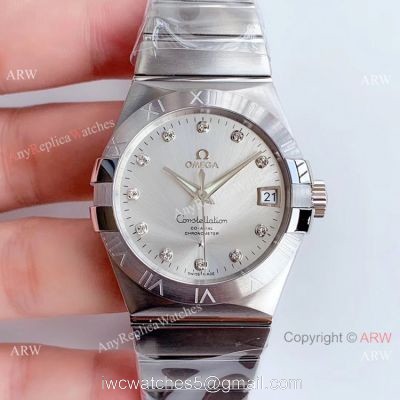 Super Clone Omega Constellation Stainless Steel Silver Dial 8500 Watch VSF 1:1 Best Edition 1