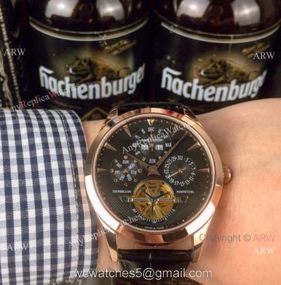 Copy Jaeger-leCoultre Master Grande Tradition Tourbillon Watch Rose Gold 1