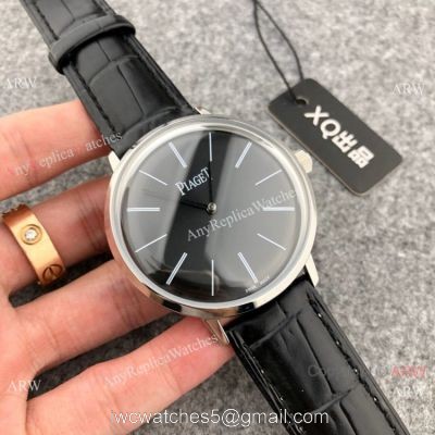 High Quality Piaget Altiplano Men Watches SS Black Dial 42mm 1