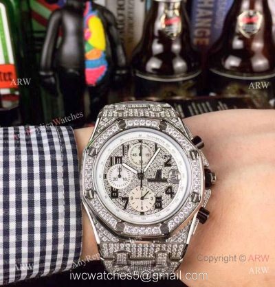 Buy Royal Oak Offshore Limited Edition AP Iced Out Replica Watch 1