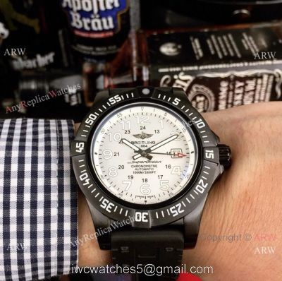 Best Replica Breitling Superocean Automatic Watches Black Case White Dial 1