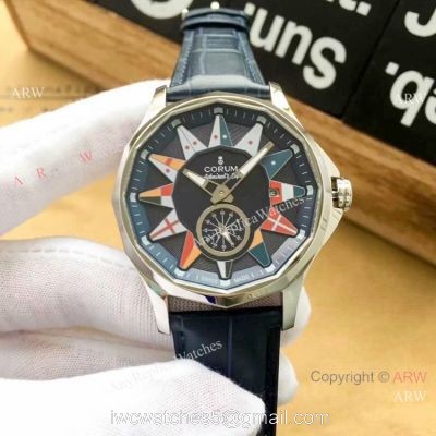 Replica Corum Admirals Cup Legend SS Blue Dial Watch High Quality 1