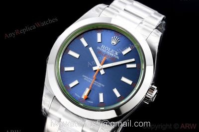 EX Factory Eta2836 Swiss Rolex Milgauss Blue Replica Watch 40mm 1