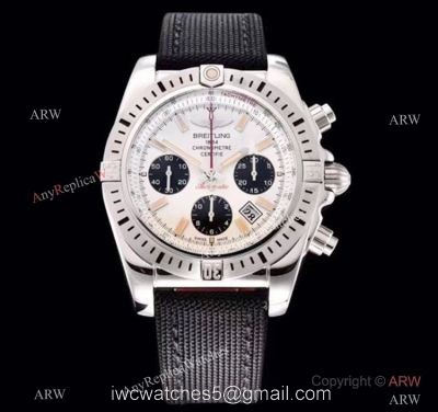 GF Replica Breitling Chronomat Aermacchi Asia 7750 Watch SS Panda Face 1