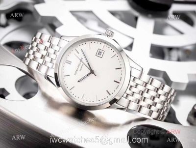 Fake Patek Philippe Calatrava White Dial Stainless Steel Watches 42mm 1