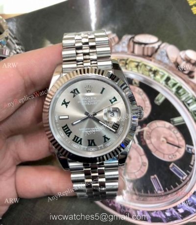 (EW) Swiss Fake Rolex Datejust II Silver Dial Jubilee Watches Eta 3255 Movement 1