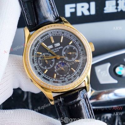 Swiss Copy Patek Philippe Base 1000 Watches Diamond Bezel 40mm 1