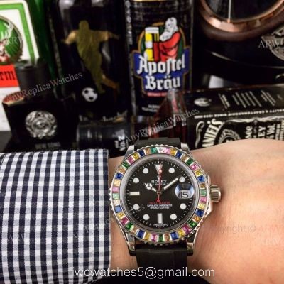AAA Grade Rolex Rainbow Replica Watch Rolex Yacht Master 116695 1