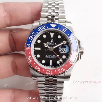 Rolex GMT Master II Pepsi Replica Watch DJ factory 904L Swiss 2836 1