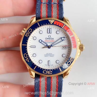 OM Factory Omega Commanders 007 James Bond Watch Replica Yellow Gold 1