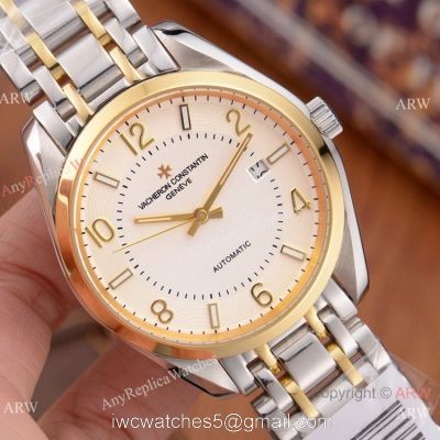 Buy Copy Vacheron Constantin Geneve Watches 2-Tone White Face 1