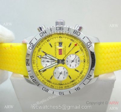 Chopard Mille Miglia GMT Automatic Watch SS Yellow Rubber Strap 1