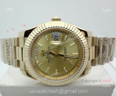 High Quality Replica Presidential Rolex Day-Date All Gold Watch 40mm 1