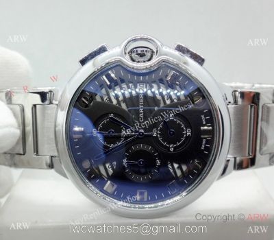 Cartier Ballon Bleu De Stainless Steel Chronograph Watch Replica 1