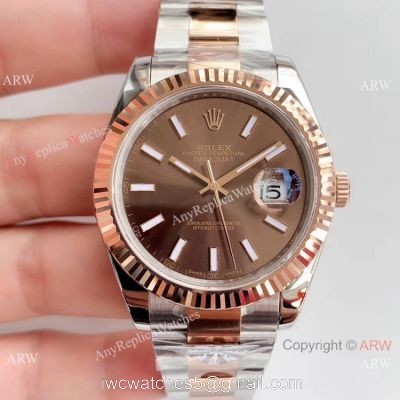 Copy Rolex Datejust 2-Tone Rose Gold 126331 ETA 2824 Watch Rolex AR Factory 1
