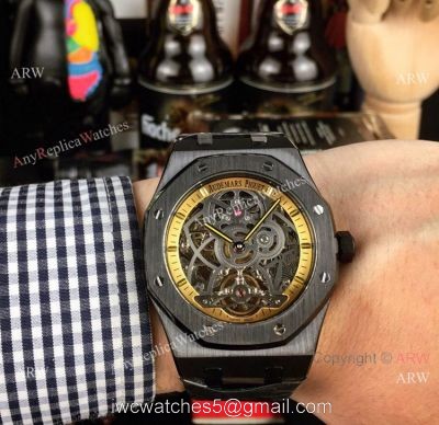 New Style Fake AP Skeleton Watch Audemars Piguet Royal Oak Gold Inner Watch 1