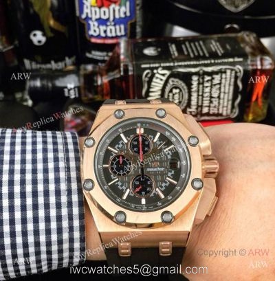 Japan Grade Copy Audemars Piguet Royal Oak offshore Michael Schumacher Watch Rose Gold 1