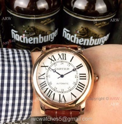 New Replica Cartier Ronde Solo Watches Rose Gold Automatic Movement 1