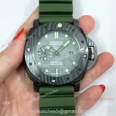 Panerai Submersible Marina Militare Carbotech Special Edition PAM961 Watch 2019 Replica 1