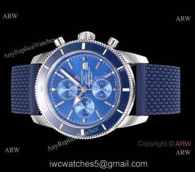 Swiss Replica Breitling Superocean Heritage Blue Watch 7750 Movement 1