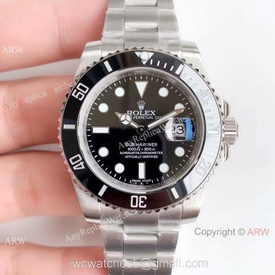 New Upgraded V3 Rolex Submariner Date Watch Replica Ss Black Ceramic Bezel 1