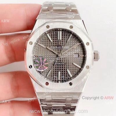 JF Audemars Piguet Royal Oak 15400 Watch Replica Stainless Steel Grey Dial 1