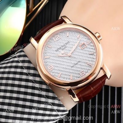New Style Patek Philippe Calatrava Gray Dial Rose Gold Watches 1