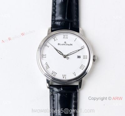 Swiss Grade Replica Blancpain Villeret Ultraplate Lovers Watch White Dial 1