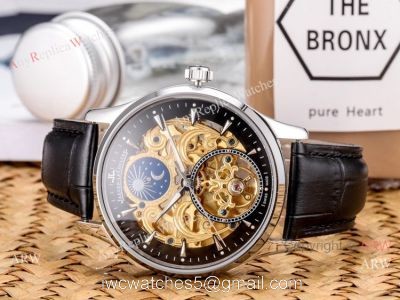 Copy Jaeger-Lecoultre Skeleton Moonphase Watches 43mm 1