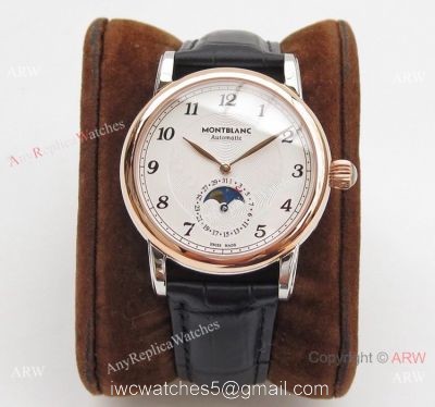 Mont Blanc Clone Star Legacy Moonphase Rose Gold Watch Montblanc AAA Watches 1