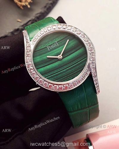 Replica Piaget Limelight Gala SS Green Dial Ladies Watch Quartz Movement 1