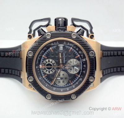 Replica Audemar Piguet Survivor Chronograph Watch Rose Gold Case 1