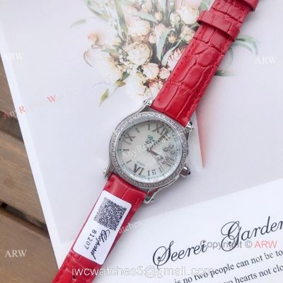 Copy Chopard Happy Sport 36mm Watch SS Diamond White MOP Dial 1