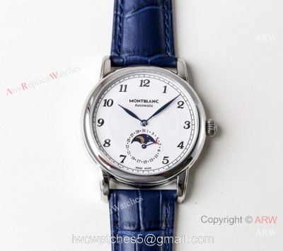 Best 1:1 Montblanc Replica Watch Star Legacy Moonphase U0116508 N White dial Watch 1