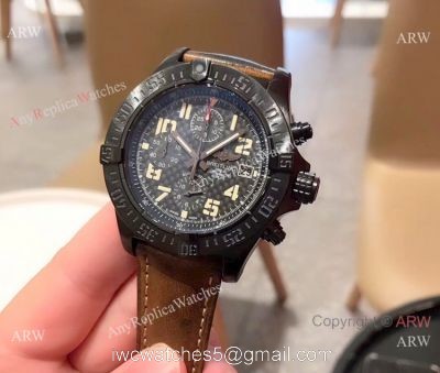 New Copy Breitling Super Avenger II 43mm Watch Black Steel 1