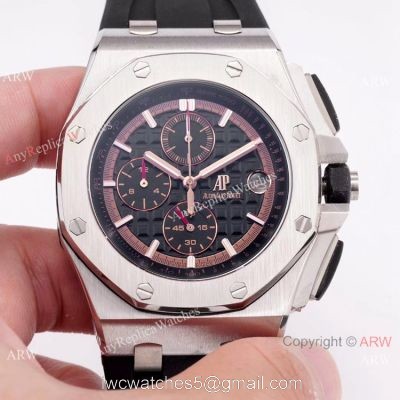 Copy Audemars Piguet Royal Oak Offshore SS BlackRed Face watch New Style 1