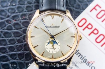 Swiss Grade Copy Jaeger-LeCoultre Master Ultra Thin Moon Wristwatch Silver Face 1