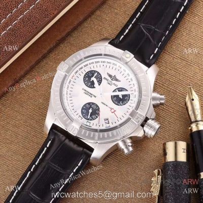 New Style Breitling Avenger Seawolf Chronograph Men Watch White Face 1