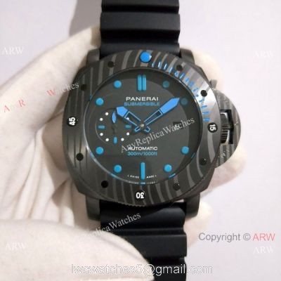 Replica Panerai Submersible Rubber Strap Carbotech Carbon PAM 960 1