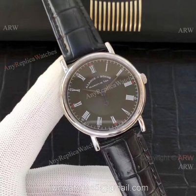 Copy A.Lange Sohne Black Dial Men Watches Swiss Quality 1