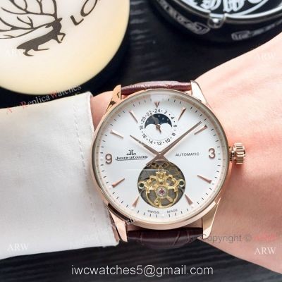 Copy Jaeger LeCoultre Flying Tourbillon Rose Gold watch Mens 1