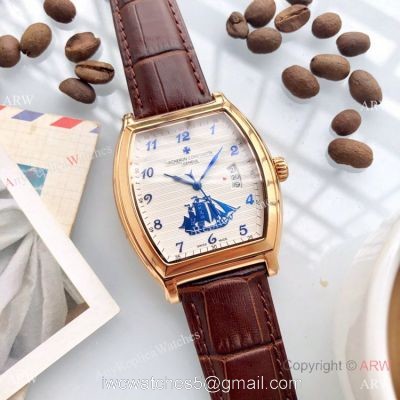 New Copy Vacheron Constantin Malte 40mm watch Gold Case 1