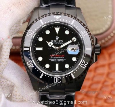 Swiss ETA2824 Rolex Sea Dweller 50th Anniversary Replica Watch Blacksteel 1